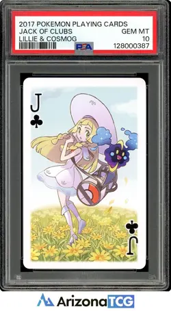 Pokemon 2017 Lillie & Cosmog Jack Of Clubs Pokemon Playing Cards PSA 10 - Image 1