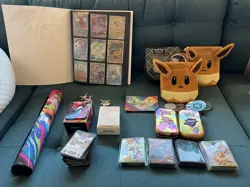 BIG Pokemon Collection, English Binder 100+ Hits, Tins, Coins, Code Cards, MORE - Image 1