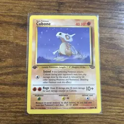 Pokemon TCG Cubone Jungle Card 50/64 First Edition - Image 1