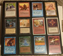 MTG Lot 12 OLD & VINTAGE Cards. BETA, UNLIMITED, Legends, Arabian Nights, Antiqu - Image 1