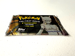 Topps Pokemon THE FIRST MOVIE Booster Pack 9 Cards Foil Black Logo New & Sealed - Image 3
