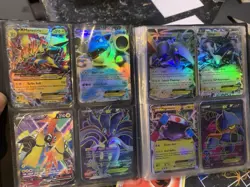 Pokemon Book Of Cards Lot Of 80 Cards Full Art Mega EX Charizard Blastoise - Image 1