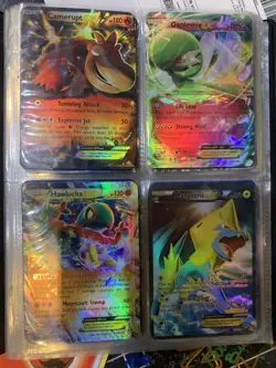 Pokemon Book Of Cards Lot Of 80 Cards Full Art Mega EX Charizard Blastoise - Image 2