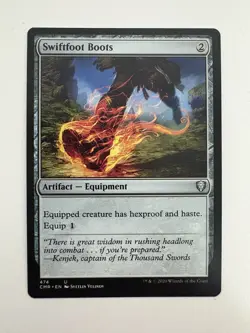 Swiftfoot Boots MTG Magic the Gathering Card NM Near Mint CMR - Image 1