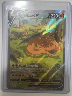 Pokemon TCG Charizard v SWSH260 Holo Rare Card Sword & Shield Promo - Image 1
