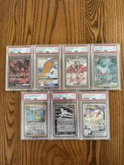 Pokemon Cards Lot 7 Slabs PSA - Image 1