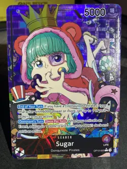 Sugar OP10-003 Alt Alternate Art Parallel Leader One Piece Card Game TCG - Image 1