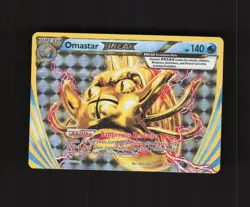 Omastar BREAK 19/124 Fates Collide Full Art Ultra Rare Holo Pokemon Card NM - Image 1