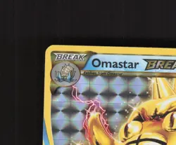 Omastar BREAK 19/124 Fates Collide Full Art Ultra Rare Holo Pokemon Card NM - Image 3