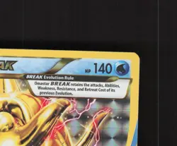 Omastar BREAK 19/124 Fates Collide Full Art Ultra Rare Holo Pokemon Card NM - Image 4