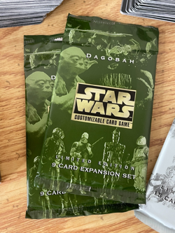 Star Wars CCG Lot 200 + Cards Limited Edition Black Border 1995 + Hoth + Dagobah - Image 3