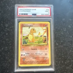 PSA 9 Charmander 46/102 - Base Set 1999 - Pokemon Card - MINT - Image 1