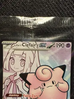 Lillie's Clefairy ex 195 Sv: Scarlet & Violet Promo Cards Holo SEALED - Image 2