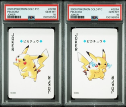 SEQUENTIAL Pokemon Gold Ho-oh Pikachu Joker Poker Deck Playing Cards PSA 10 Set - Image 1