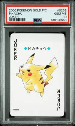 SEQUENTIAL Pokemon Gold Ho-oh Pikachu Joker Poker Deck Playing Cards PSA 10 Set - Image 2