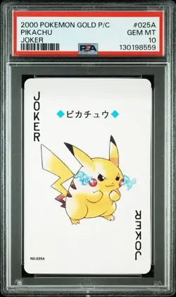 SEQUENTIAL Pokemon Gold Ho-oh Pikachu Joker Poker Deck Playing Cards PSA 10 Set - Image 4