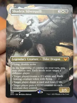 Shadrix Silverquill (Borderless) • Strixhaven • Pack Fresh • Mtg (1864) - Image 1
