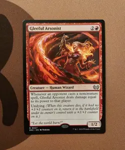 MTG Gleeful Arsonist x1 NM from Commander: Duskmourn: House of Horror - Image 1