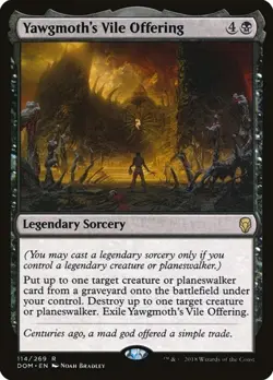 Yawgmoth's Vile Offering - Foil Dominaria MP MTG - Image 1