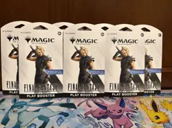 7x Final Fantasy Play Sleeved Booster Packs Magic the Gathering New/Sealed MTG - Image 1