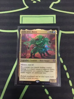 MTG Magic The Gathering Felix Five-Boots Foil OTJ Outlaws Commander - Image 1