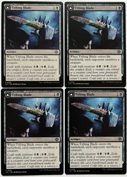 MTG Lost Caverns of Ixalan Tithing Blade/Consuming Sepulcher x 4 (Common) - Image 1
