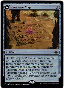MTG Lost Caverns of Ixalan Treasure Map/Cove NM Foil (Rare) - Image 3