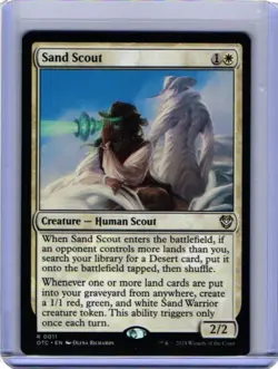 Sand Scout Rare #11 OTC Magic Card in a Protective Sleeve NM - Image 1