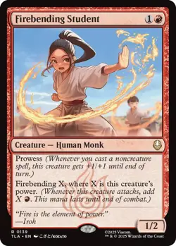 Firebending Student Avatar: The Last Airbender Foil for sale online - Image 4