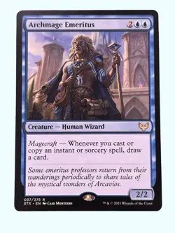 Archmage Emeritus, Strixhaven: School of Mages, NM, Magic the Gathering MTG - Image 1