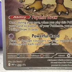 Pokemon TCG - Alakazam 009 Black Star Promo Mega Evolution - NEAR MINT - Image 3