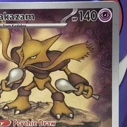 Pokemon TCG - Alakazam 009 Black Star Promo Mega Evolution - NEAR MINT - Image 5
