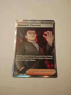 Giovanni's Charisma 197/165 Full Art SR Pokemon 151 English - Image 1