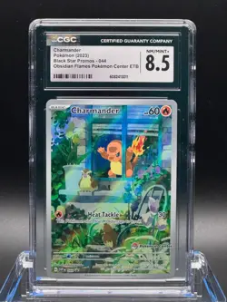 CGC 8.5 NM/MINT+ ✨ - Charmander 044 Pokemon Center Exclusive Black Star Promo - Image 1