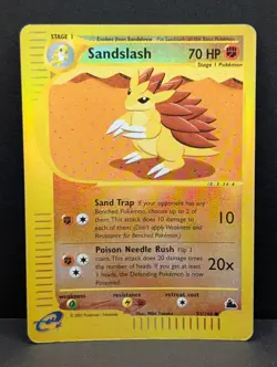 Sandslash 93/144 Skyridge Reverse Holo Rare Pokemon TCG Nintendo e-reader MP+ - Image 1