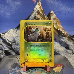Nidoran F - 81/144 Pokemon Skyridge - Reverse Holo Creased - Image 1