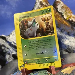 Nidoran F - 81/144 Pokemon Skyridge - Reverse Holo Creased - Image 2
