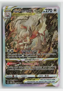 Pokemon Crown Zenith: Galarian Gallery #GG56/GG70 Hisuian Zoroark VSTAR - Image 1