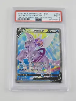 Pokemon Origin Forme Palkia V P/C Full Art Promo SWSH253 PSA 9 Mint - Image 1