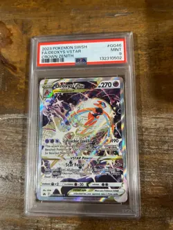 POKEMON 2023 Crown Zenith Full Art DEOXYS Vstar #GG46 PSA 9 Mint RARE - Image 1