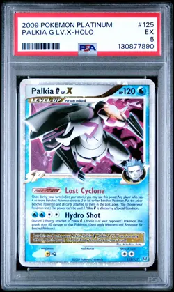 2009 POKEMON PLATINUM #125 PALKIA G LV.X-HOLO PSA 5 - Image 1