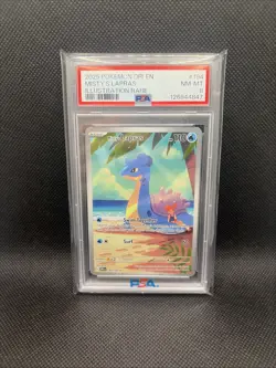 2025 Pokemon Misty's Lapras 194/182 Sv10: Destined Rivals Holo - PSA 8 - Image 1