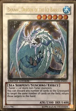 Brionac, Dragon of the Ice Barrier GLD5-EN031 Limited Edition Gold Rare LP - Image 1