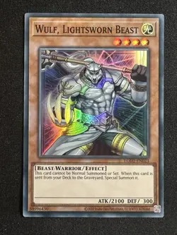 Wulf, Lightsworn Beast - YuGiOh! LODT-EN023 Super Rare NM - Image 1