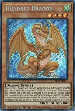 Yugioh Hundred Dragon DLCS-EN146 Limited Edition (SEALED) Secret M/NM - Image 1
