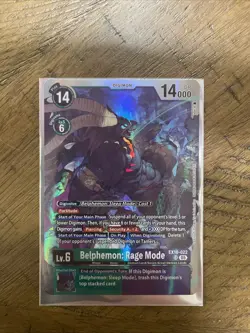 Digimon Card Game Belphemon: Rage Mode EX10-022 SR Sinister Order - Image 1