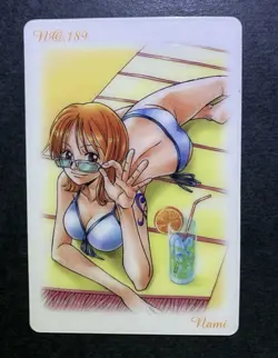 Nami From TV animation ONE PIECE Cards TCG Japanese Bandai 2004 #189 Vintage🤠 - Image 1