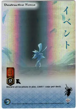 DESTRUCTIVE FORCE 1ST EDITION #102 INUYASHA KIJIN MINT/NEAR MINT UNPLAYED! 2005 - Image 1