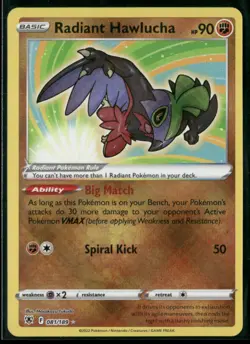 Prize Pack Series Cards Radiant Hawlucha #081/189 - Image 1