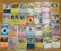 Lot of 100 Pokemon Cards 2022-2024 Very Good Condition - Image 2